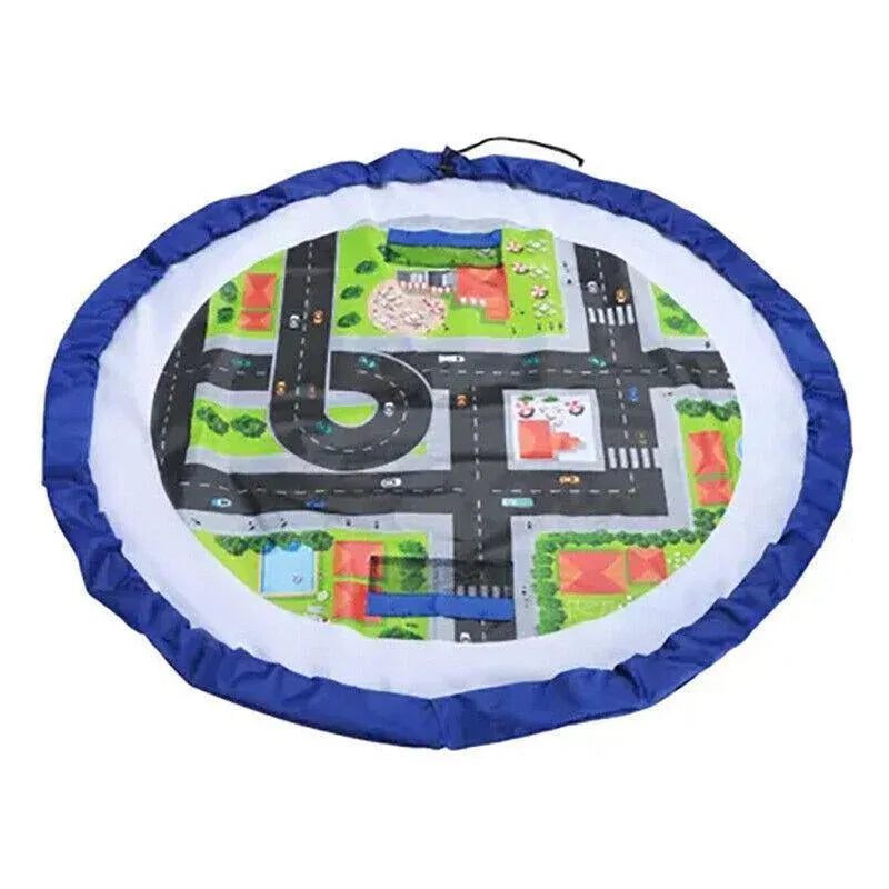 150Cm Kids Play Mat Bag Portable Toy Storage Organizer Lego Toys Drawstring Bag