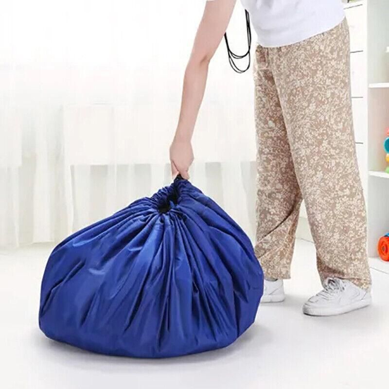 150Cm Kids Play Mat Bag Portable Toy Storage Organizer Lego Toys Drawstring Bag