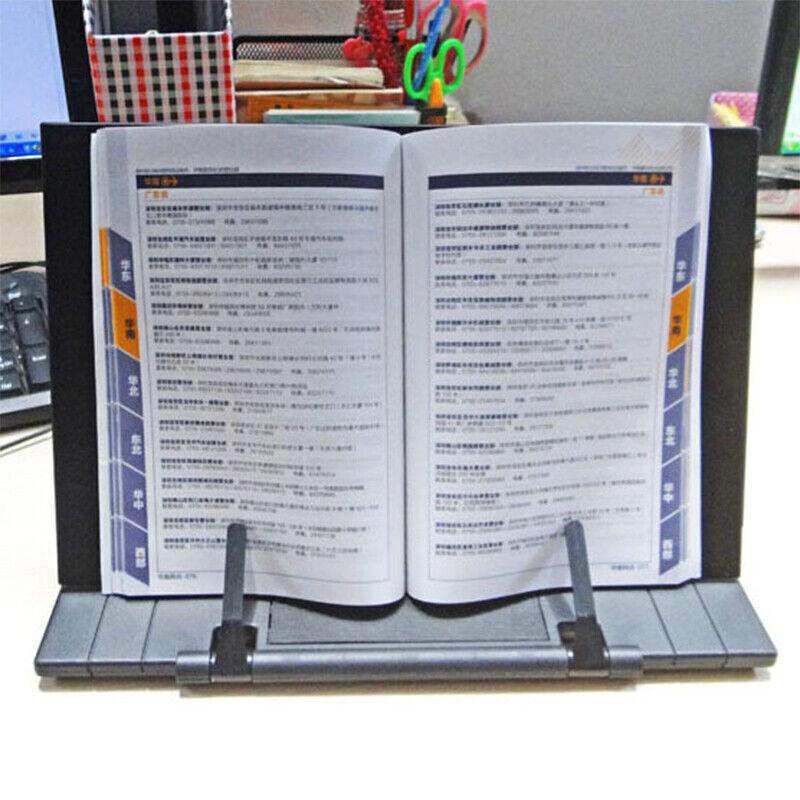 Portable Steel Book Stand Reading Desk Holder Tilt Adjustment Holder Bookstand