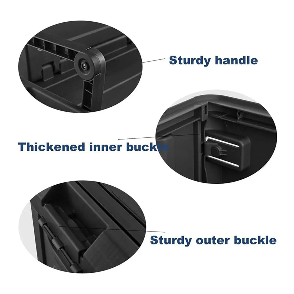 Folding Storage Box Large Capacity Organizer Collapsible Container for Home Use