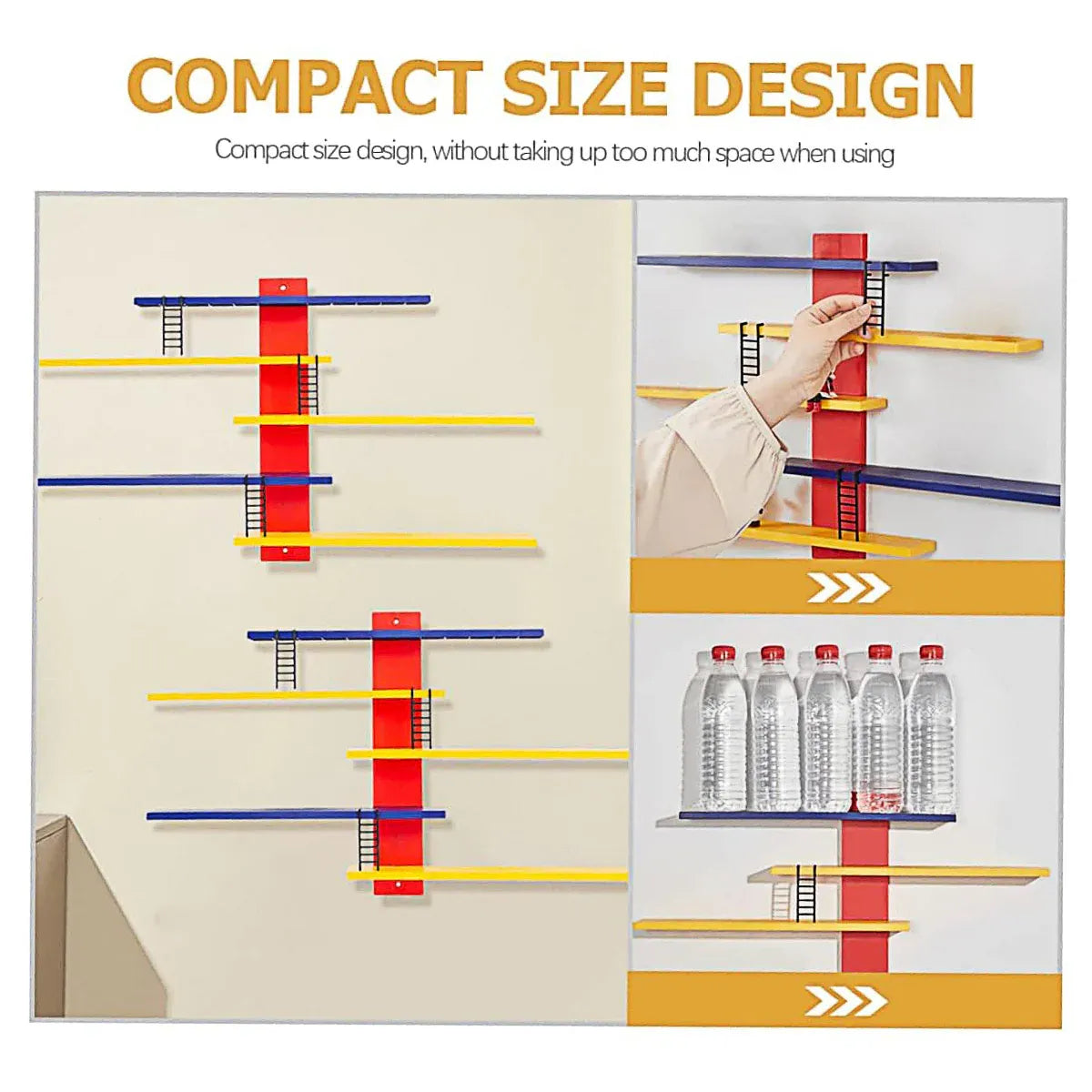 Multi Layer Wall Display Rack Step Shelf for Toys Dolls Desk Room Office Decor