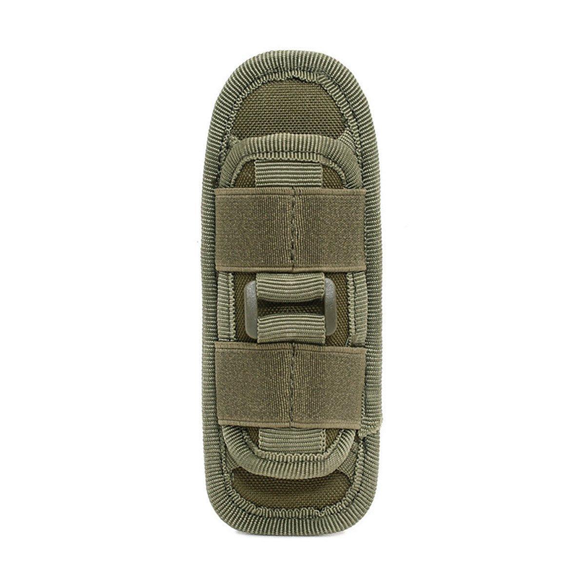 Portable Outdoor Military Flashlight Bag Pouch Tactical Case Holster Belt Holder - Khaki
