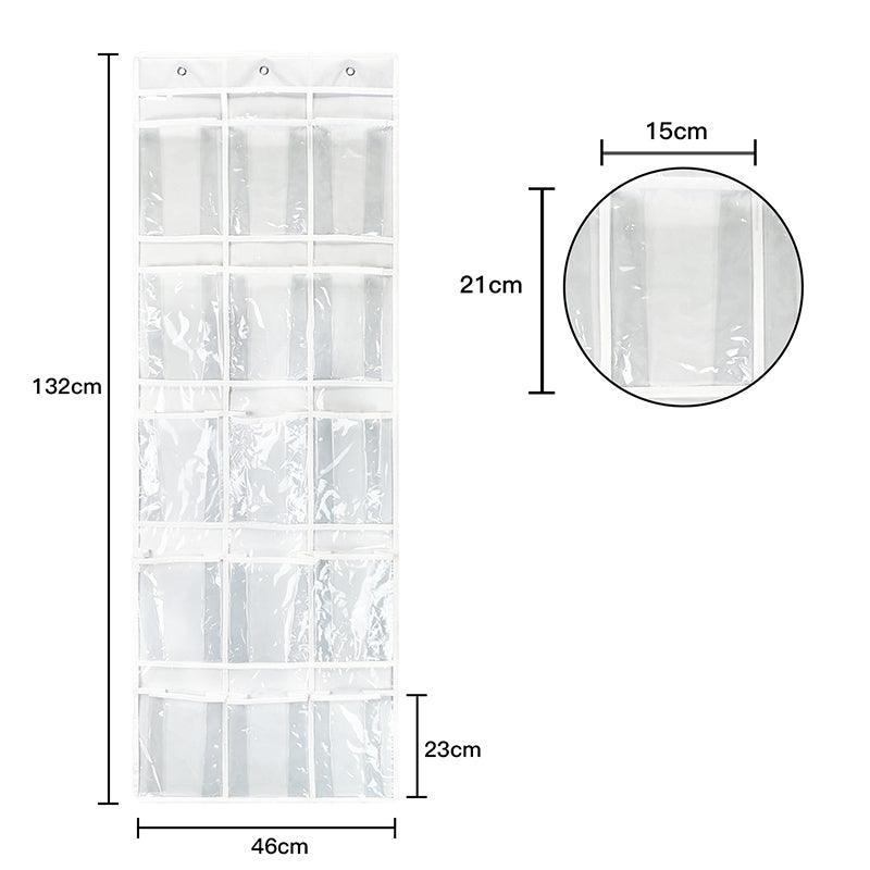 15 Pockets Waterproof Hanging Over The Door Organizer For Accessories Storage