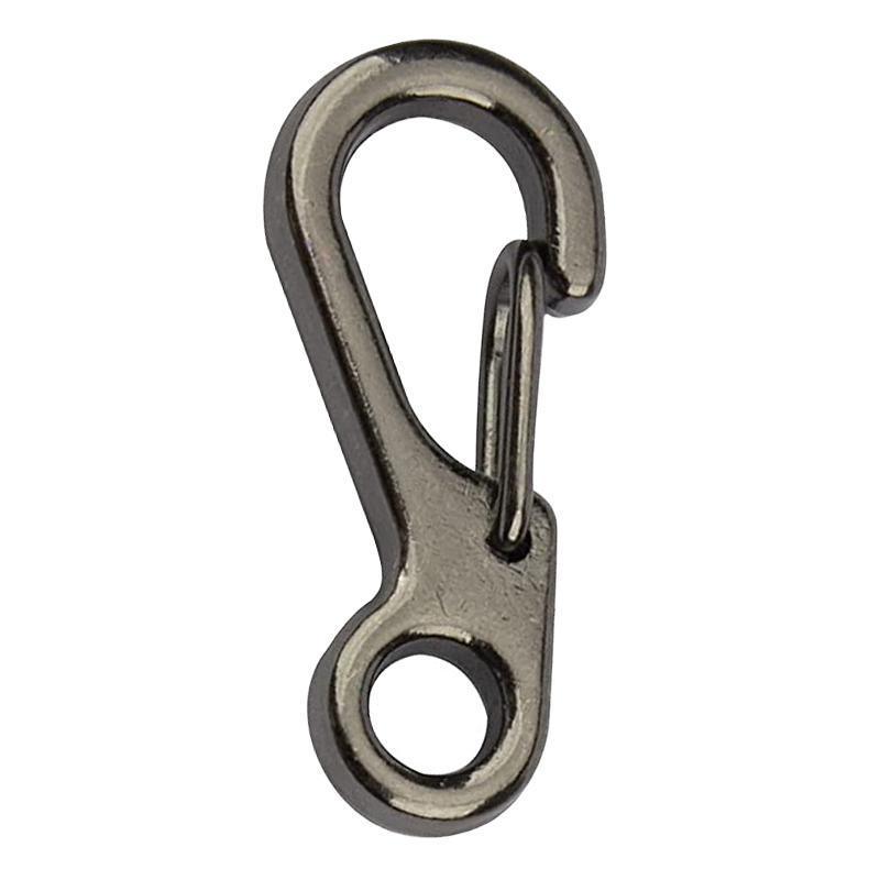 10X Mini Alloy Carabiner Keychain Durable Snap Spring Clip Hook - Black