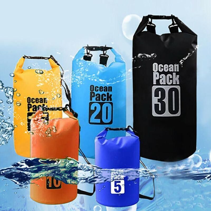 Orange Waterproof Bag Dry Sack Fishing Camping Canoeing Outdoor Sport 2/5/10/15/20/30 L - 10L
