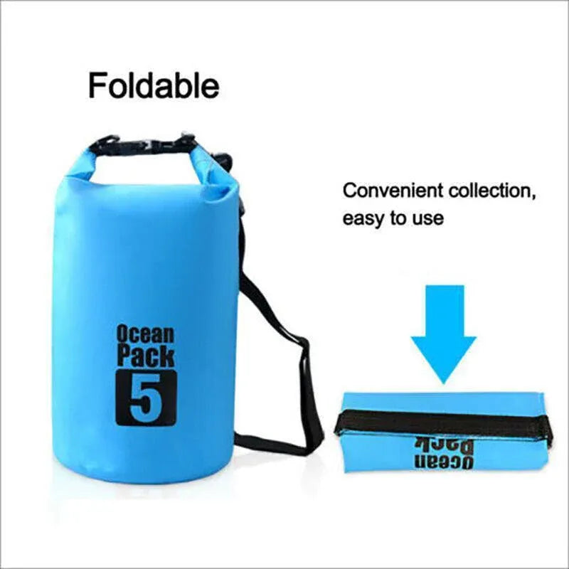 Yellow Waterproof Bag Dry Sack Fishing Camping Canoeing Outdoor 2/5/10/15/20/30 L - 20L