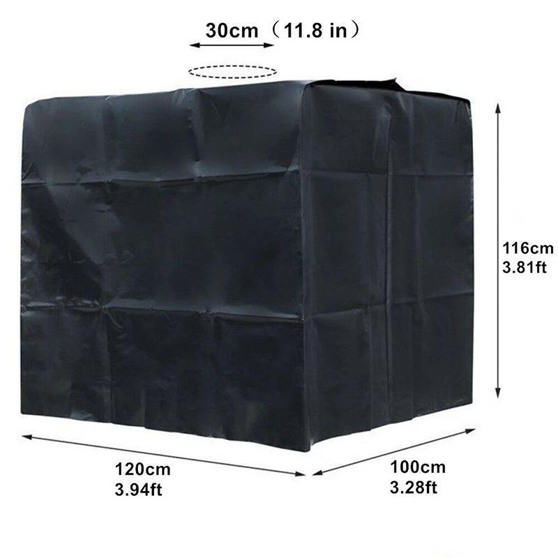 1000L IBC Water Tank Cover UV Resistant Oxford Hood for Outdoor Use