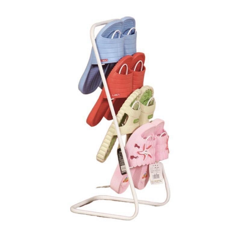 Simple Multi Layer Slipper Storage Rack Organizer for Home Closet Shoe Organizer - White
