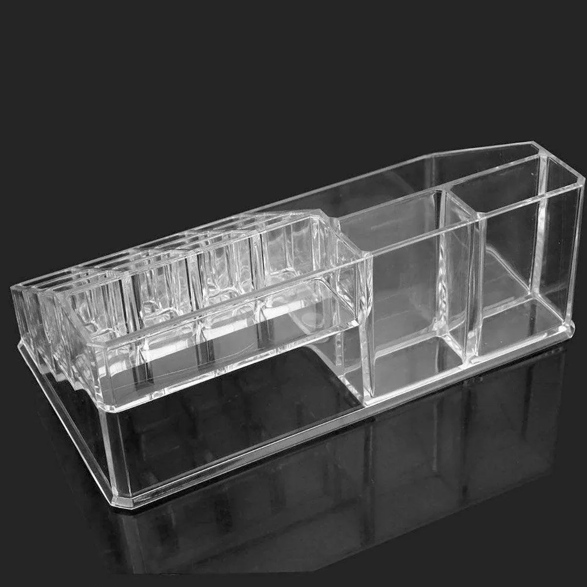 Desktop Transparent Storage Organizer Box Multi-Compartment Display Rack Holder - 16 grids