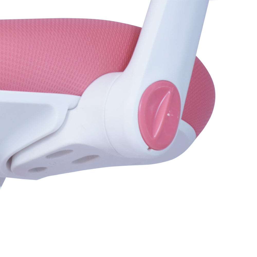 2x Ergonomic Children Kids Study Chairs Height Adjustable - Pink
