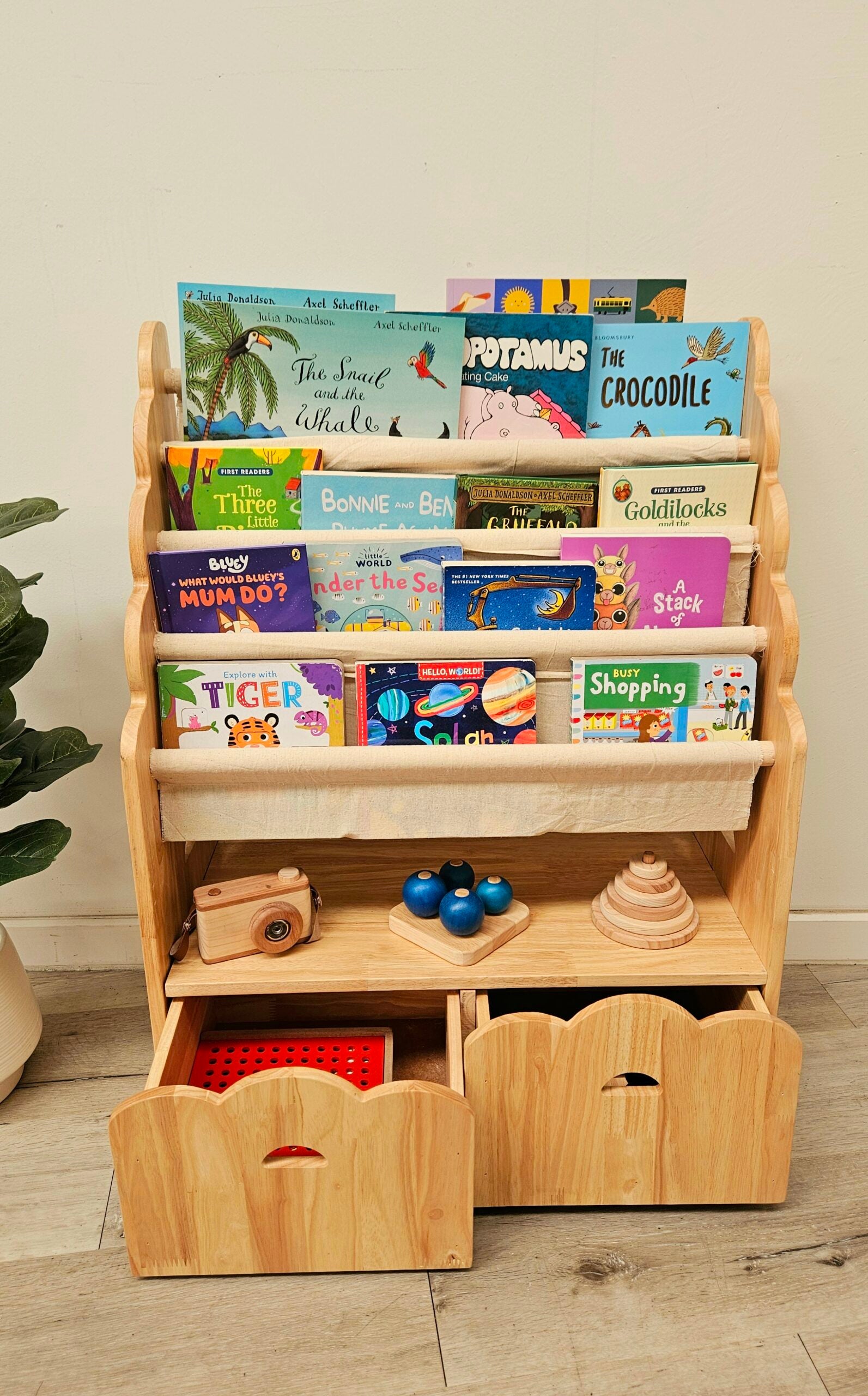 4 Tier bookshelf and drawers