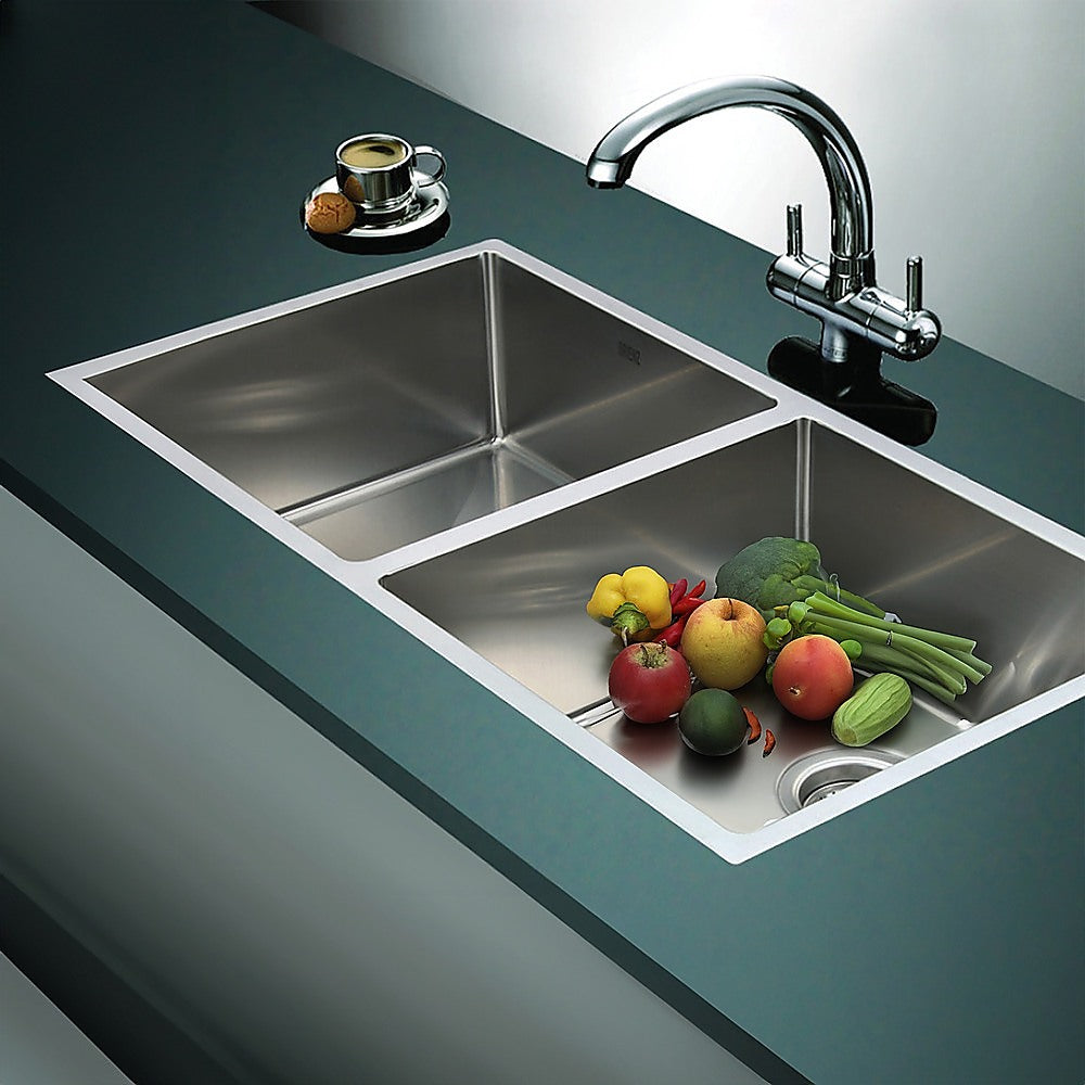 865x440mm Handmade Stainless Steel Undermount / Topmount