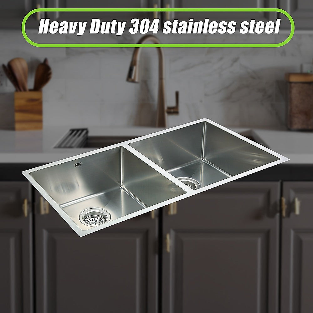 865x440mm Handmade Stainless Steel Undermount / Topmount