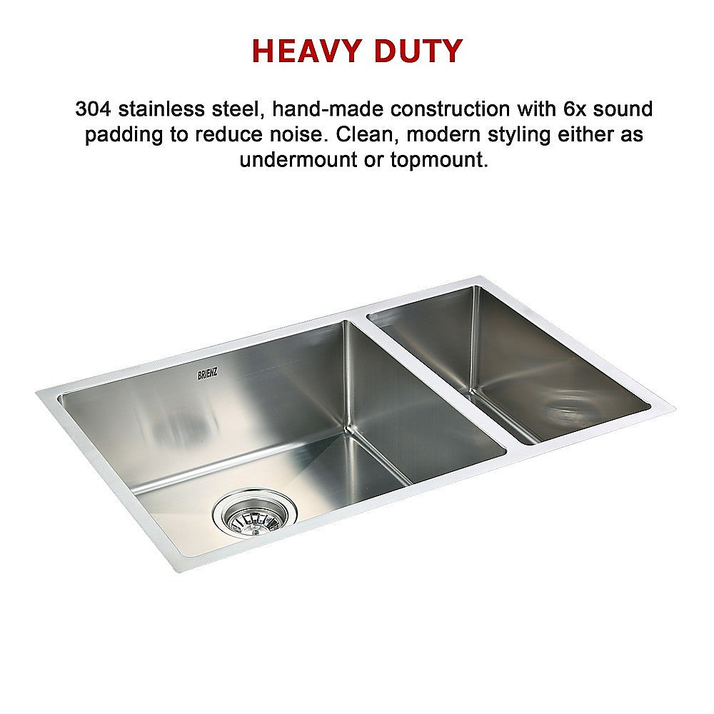 715x440mm Handmade Stainless Steel Undermount / Topmount