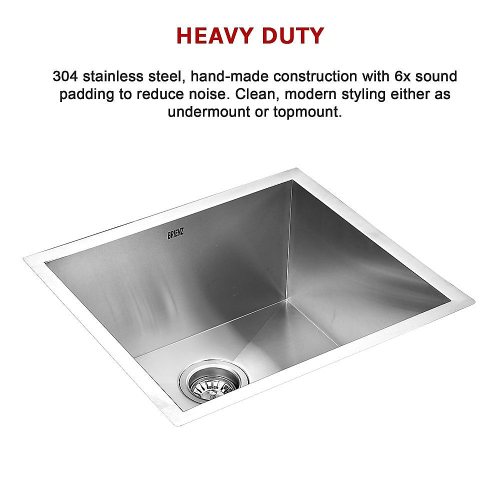 510x450mm Handmade Stainless Steel Undermount / Topmount