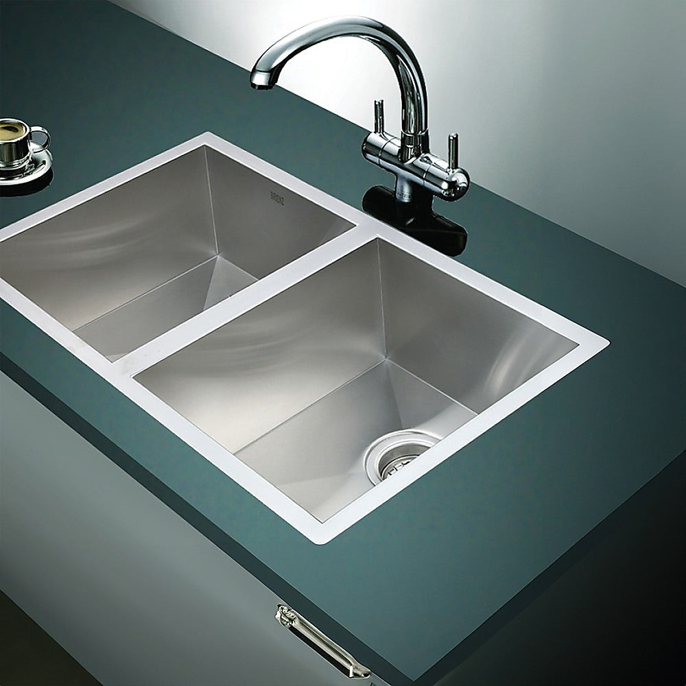 770x450mm Handmade Stainless Steel Undermount / Topmount