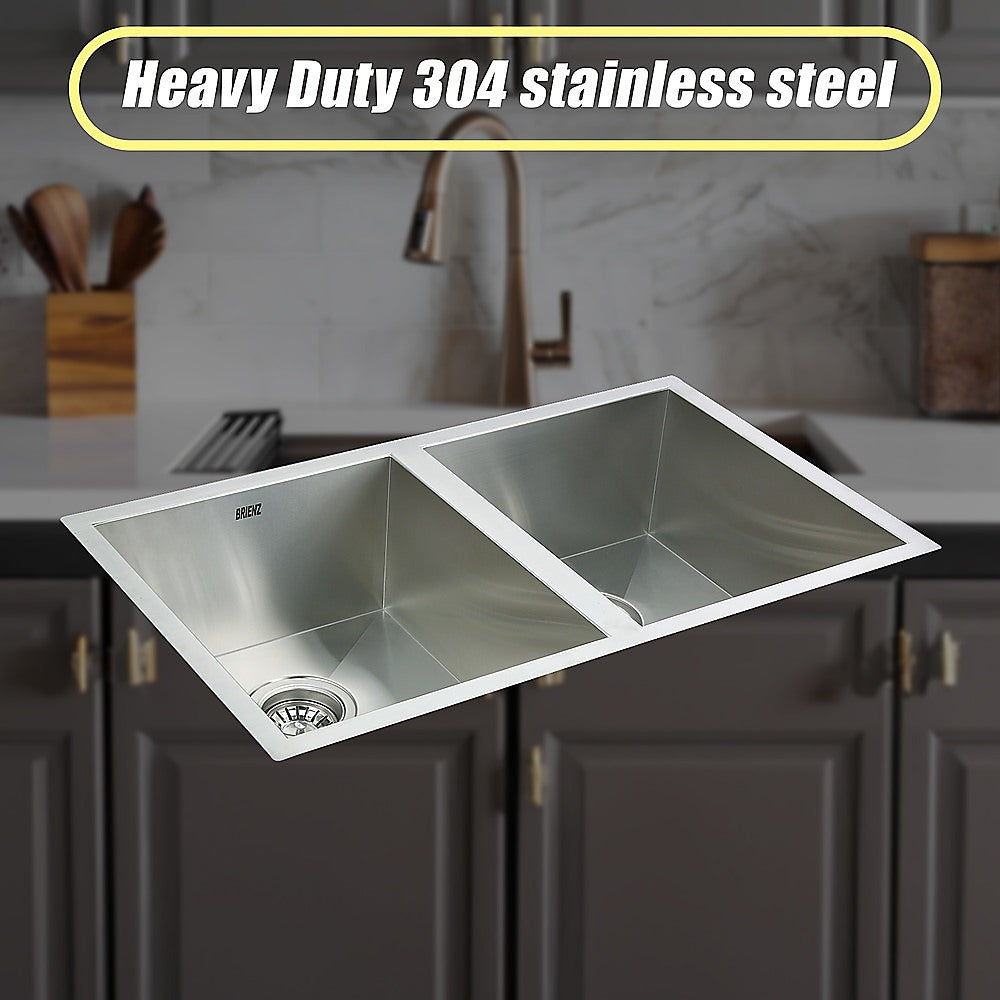 770x450mm Handmade Stainless Steel Undermount / Topmount