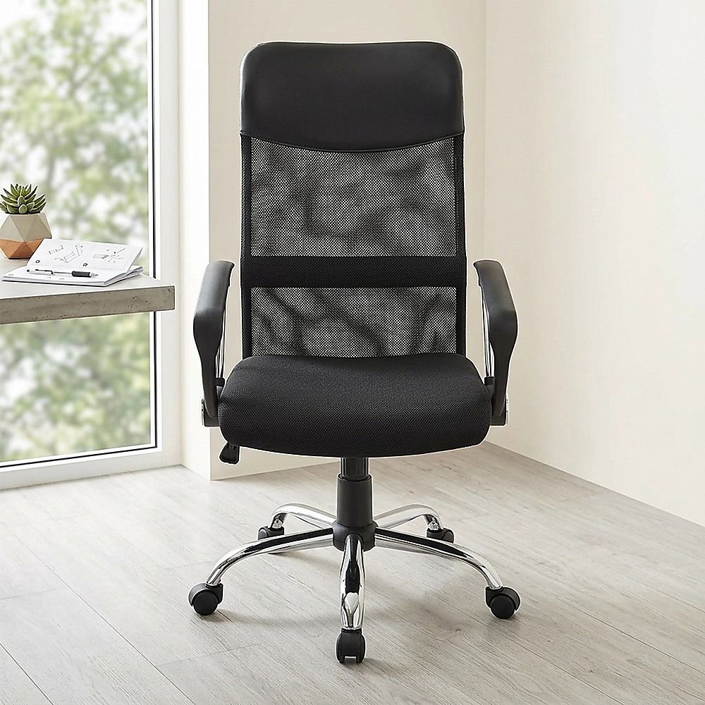 Ergonomic Mesh PU Leather Office Chair