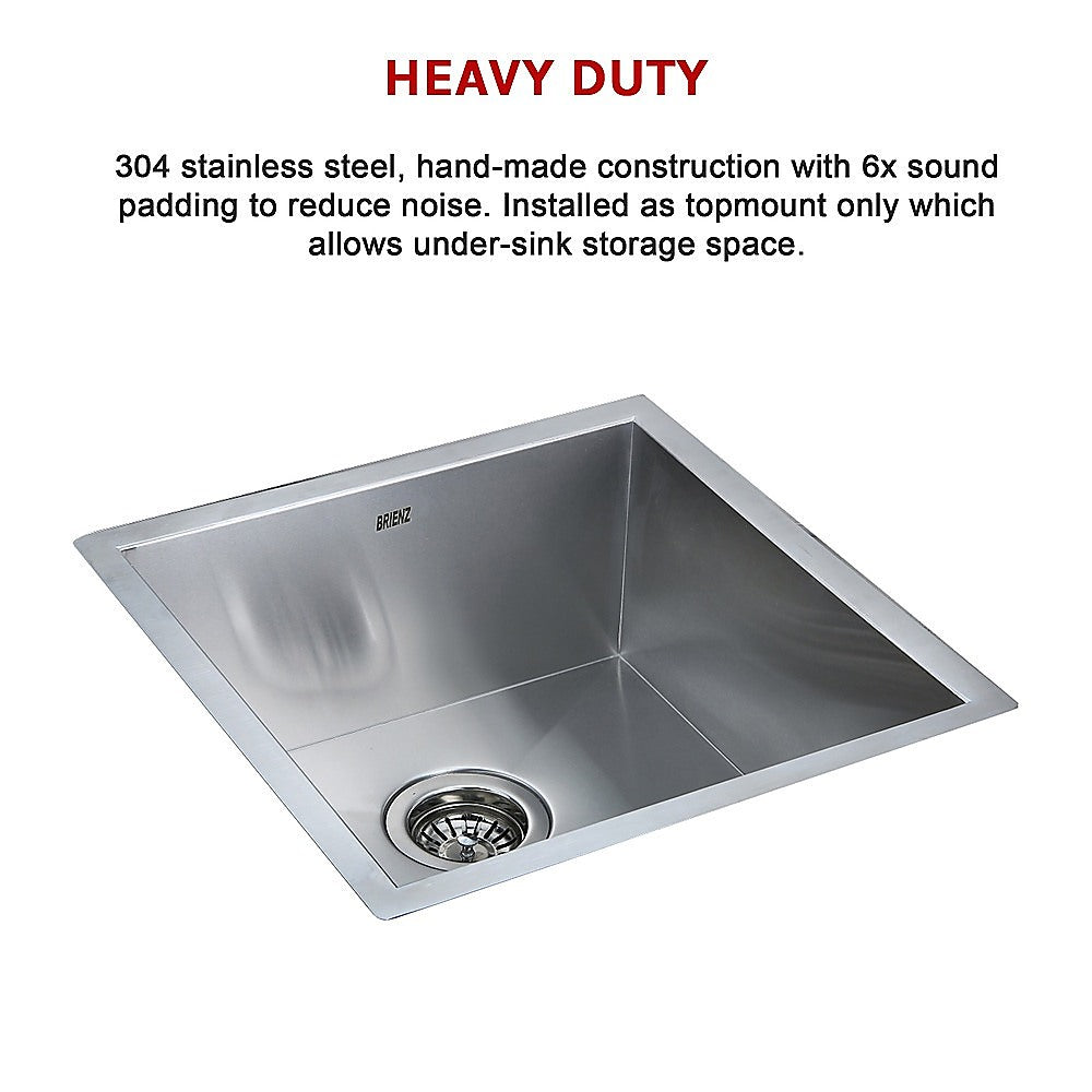 440x440mm Handmade Stainless Steel Undermount / Topmount