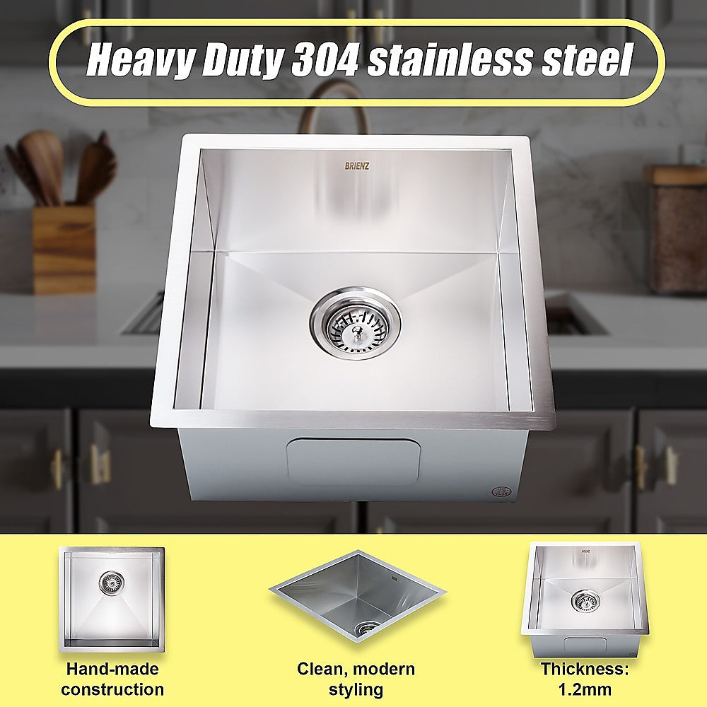 440x440mm Handmade Stainless Steel Undermount / Topmount