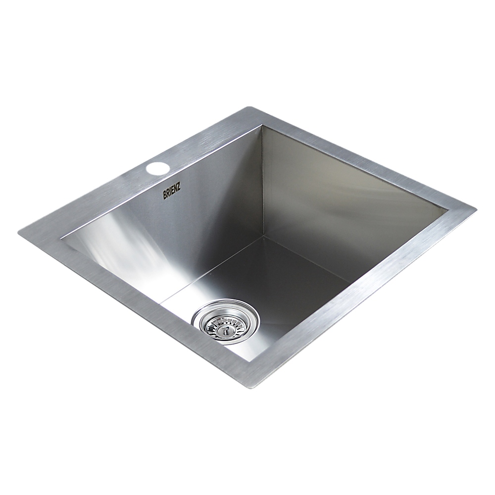 530x505mm Handmade Stainless Steel Topmount Kitchen Laundry