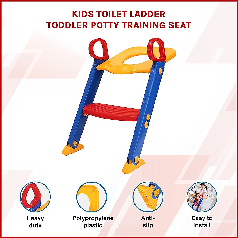 Kids Toilet Ladder Baby Toddler Training Toilet Step Potty Seat Non Slip Trainer