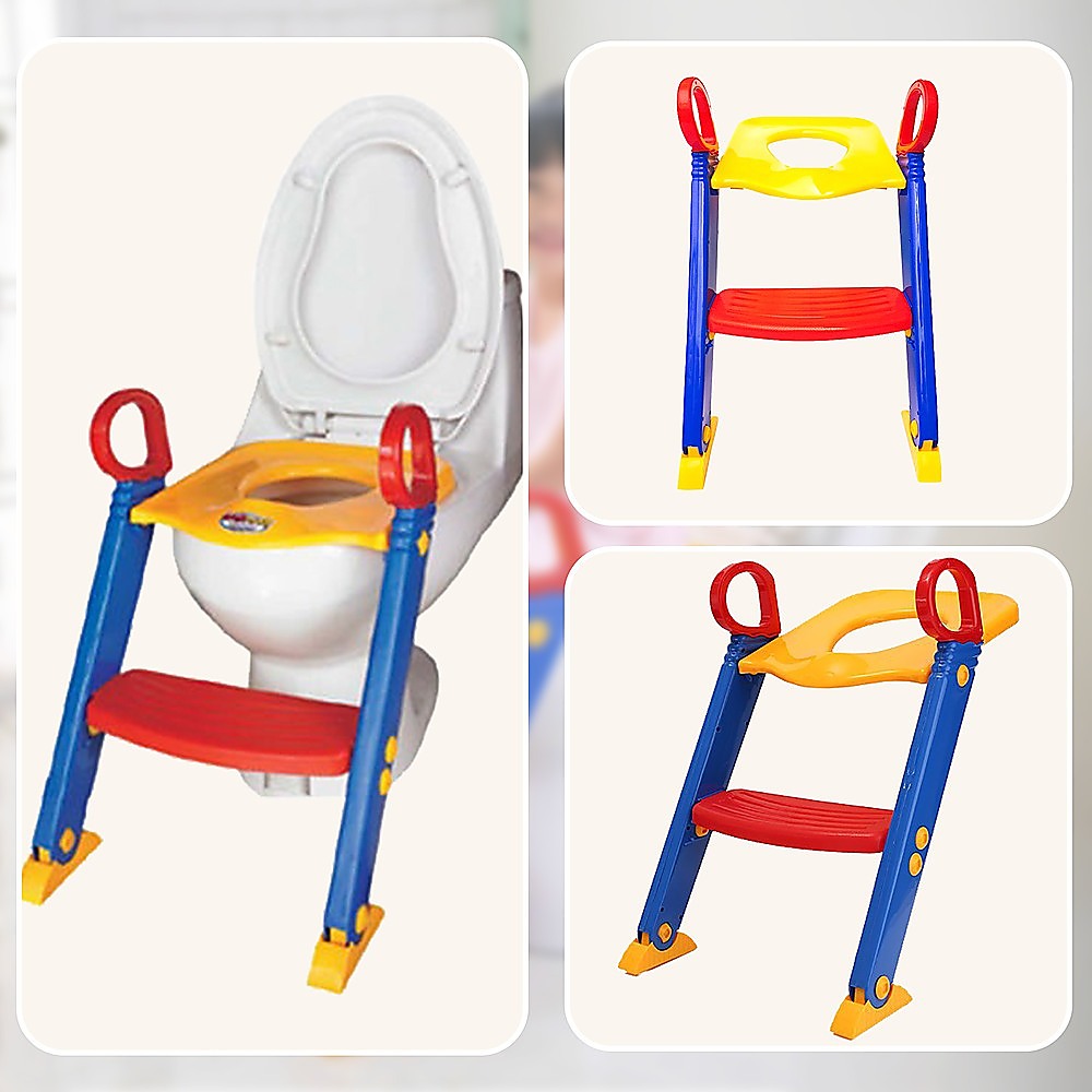 Kids Toilet Ladder Baby Toddler Training Toilet Step Potty Seat Non Slip Trainer