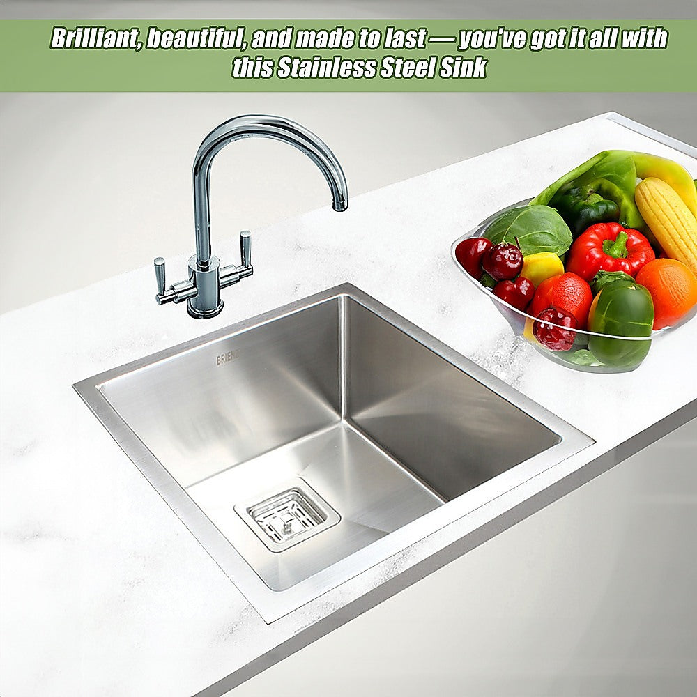 430x455mm Handmade 1.5mm Stainless Steel Undermount / Topmount