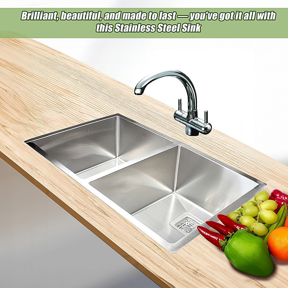 835x505mm Handmade 1.5mm Stainless Steel Undermount / Topmount