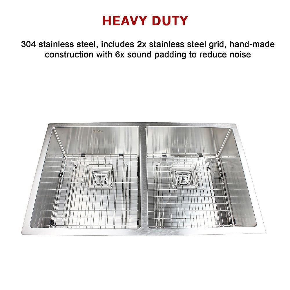 835x505mm Handmade 1.5mm Stainless Steel Undermount / Topmount