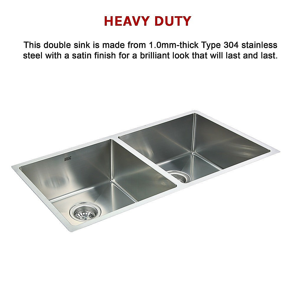 865x440mm Handmade Stainless Steel Undermount / Topmount