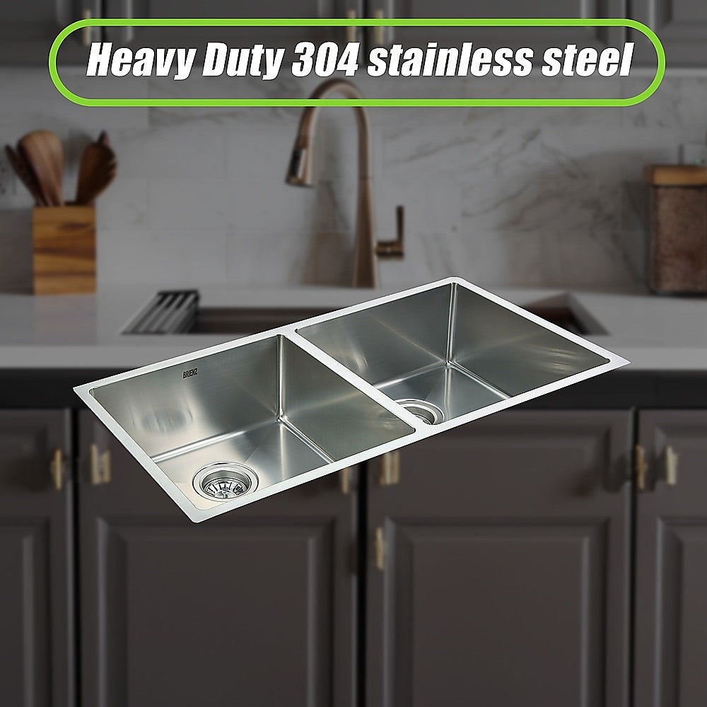 865x440mm Handmade Stainless Steel Undermount / Topmount