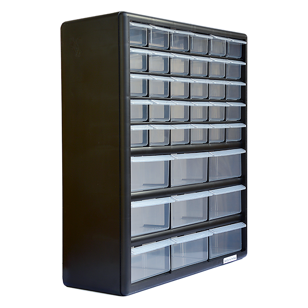 Storage Cabinet Drawers 39 Plastic Tool Box Containers Organiser