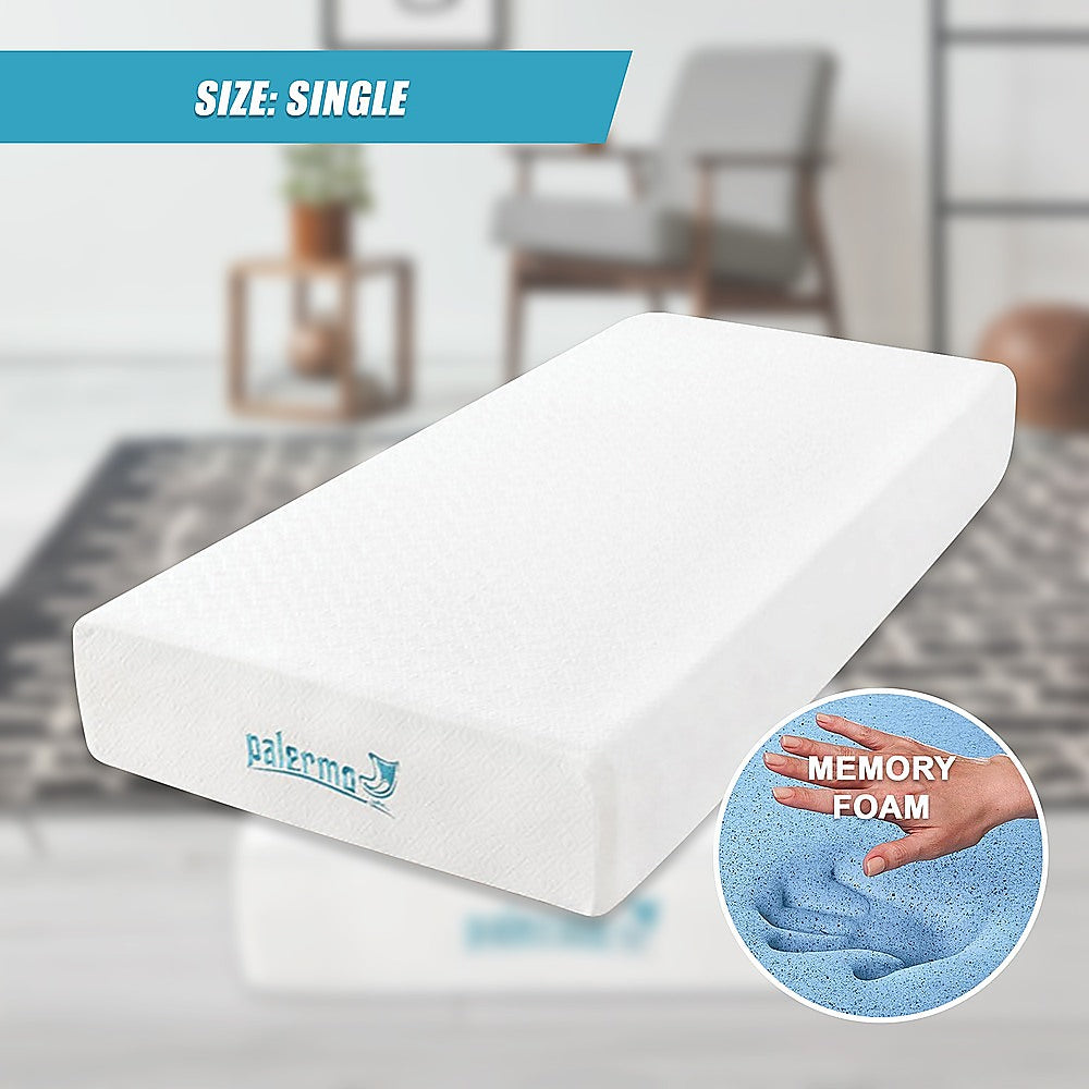Single 25cm Gel Memory Foam Mattress – Dual-Layered Comfort with CertiPUR-US® Certified Foam