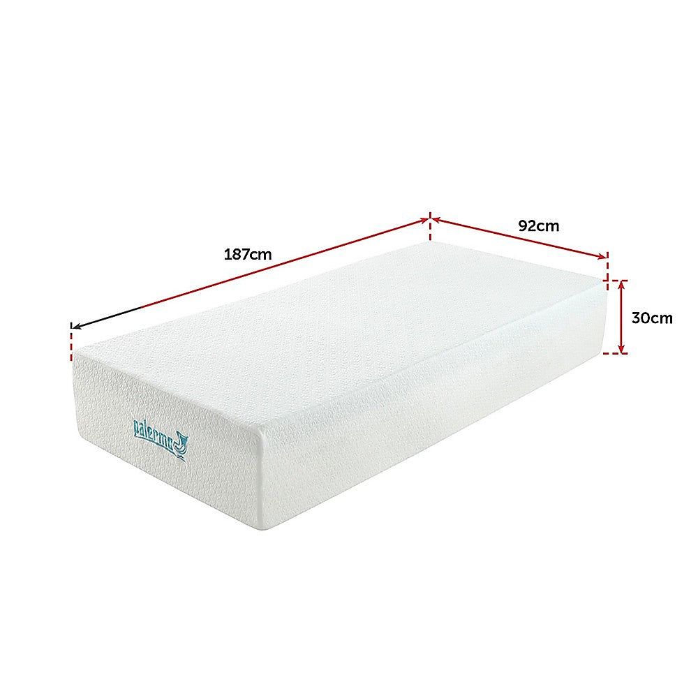 Single 30cm Green Tea Memory Foam Mattress