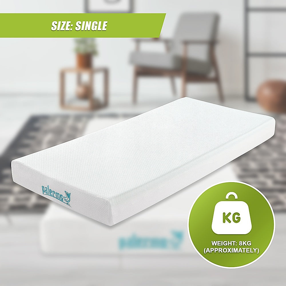Single Green Tea Memory Foam Mattress