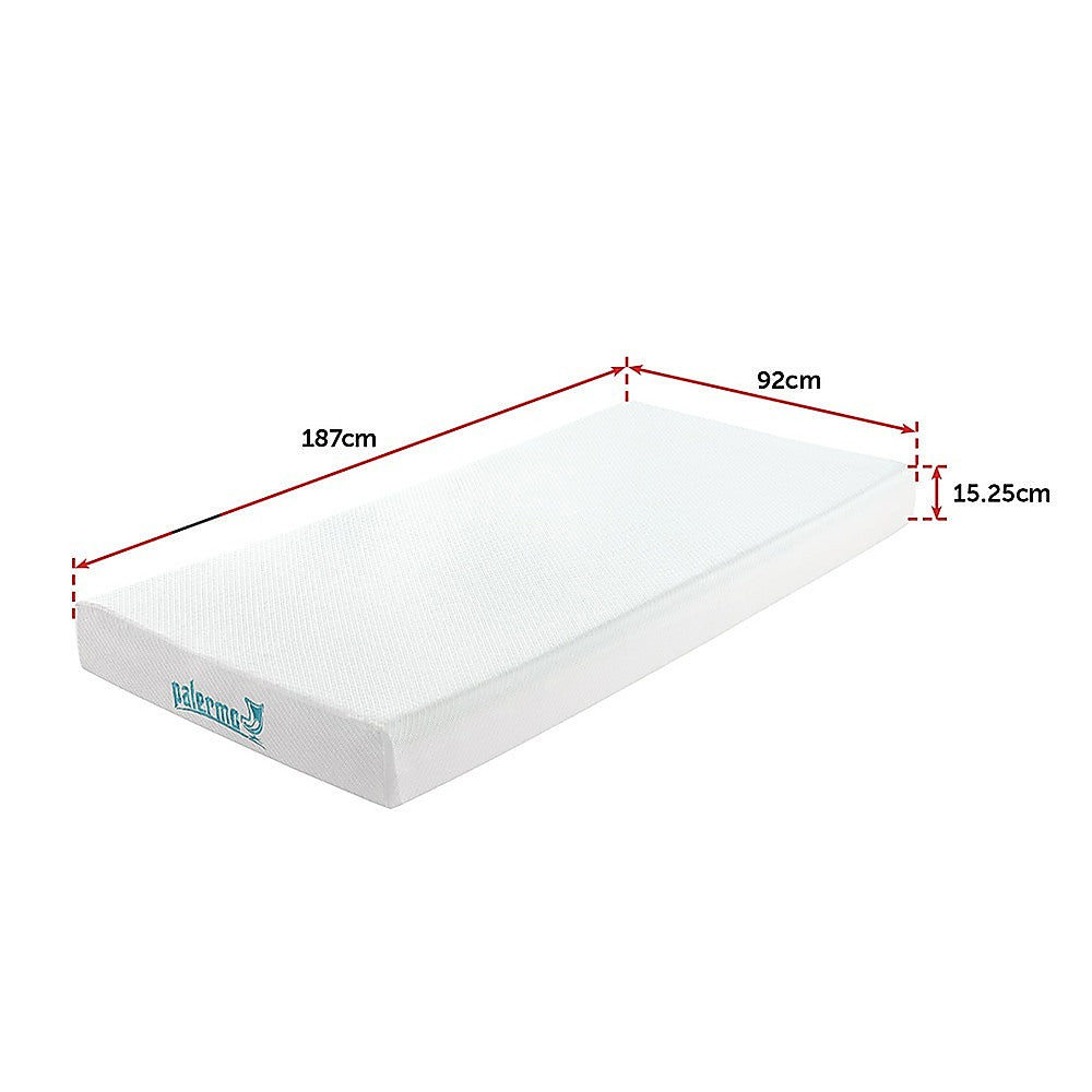 Single Green Tea Memory Foam Mattress