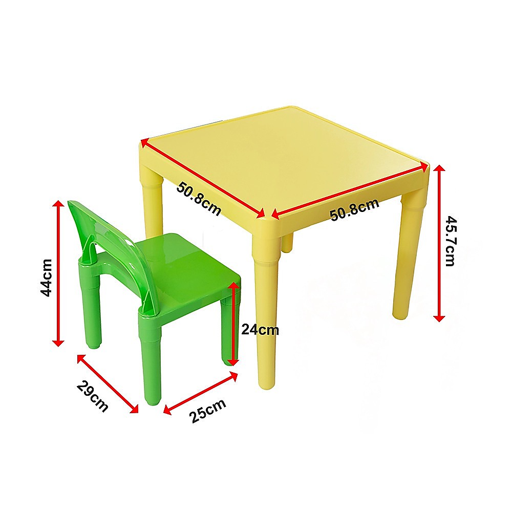 Kids Table and Chairs Play Set Toddler Child Toy Activity Furniture In-Outdoor