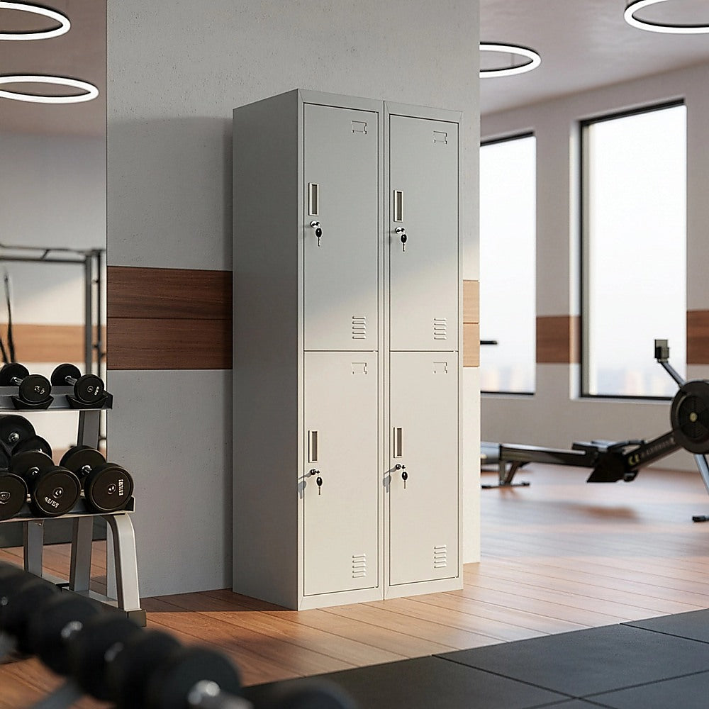 Four-Door Office Gym Shed Storage Locker