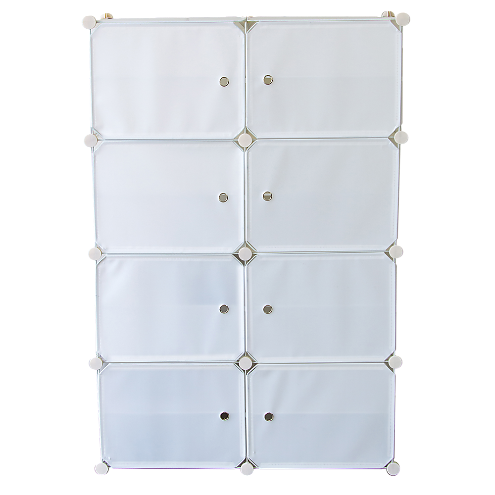 White Cube DIY Shoe Cabinet Rack Storage Portable Stackable