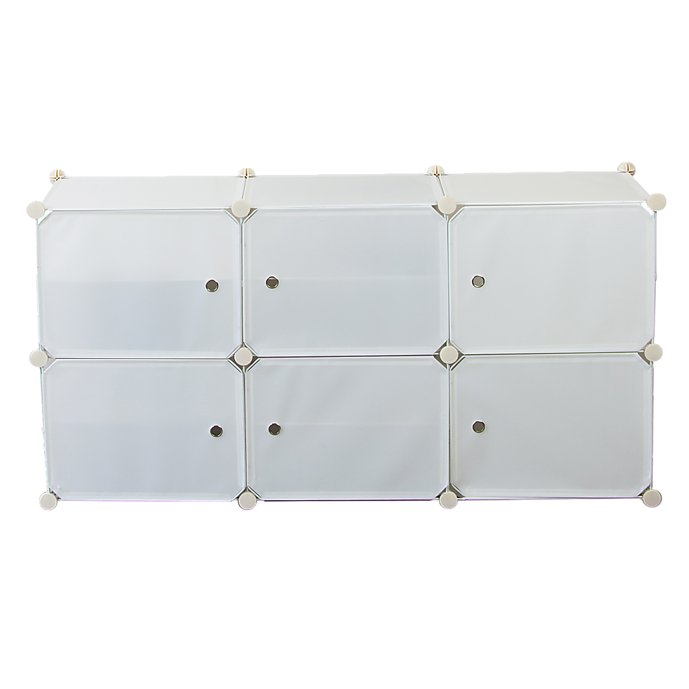 White Cube DIY Shoe Cabinet Rack Storage Portable Stackable