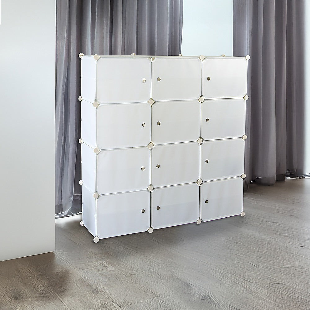 White Cube DIY Shoe Cabinet Rack Storage Portable Stackable