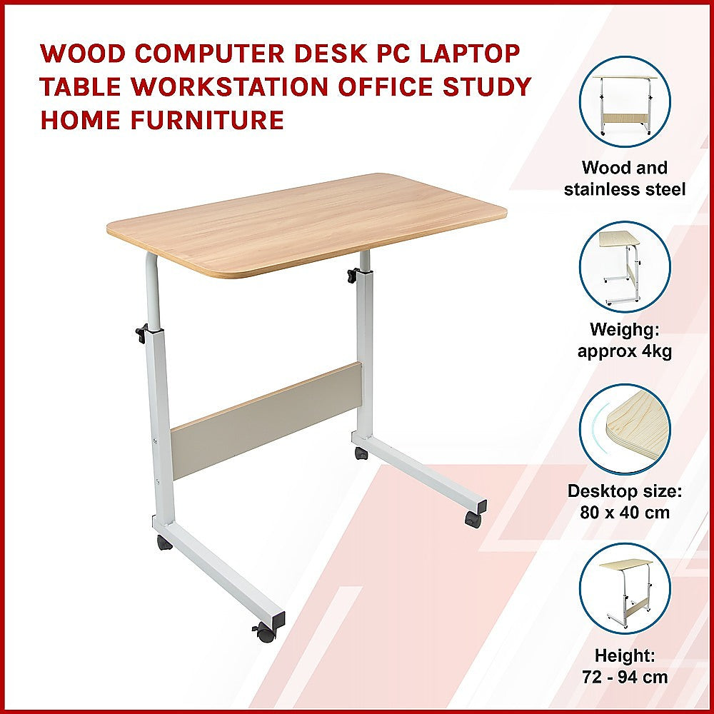 Wood Computer Desk PC Laptop Table Workstation Office Study