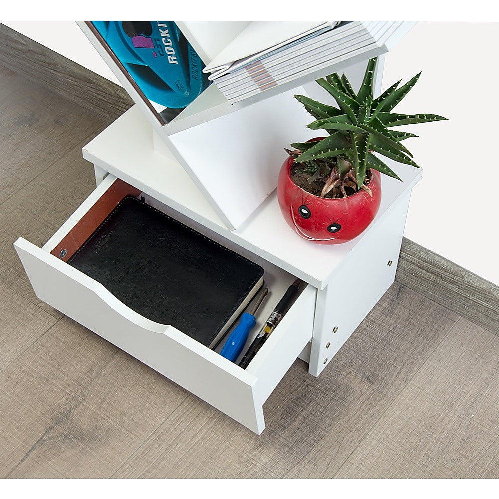 Tree Bookshelf Bookcase Book Organizer 12-Tier Multipurpose