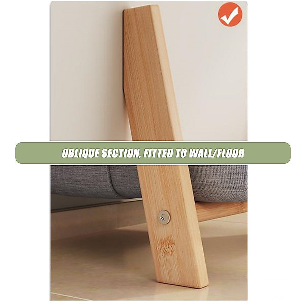 Wall Leaning Ladder Shelf with Laundry Basket Clothes Hamper