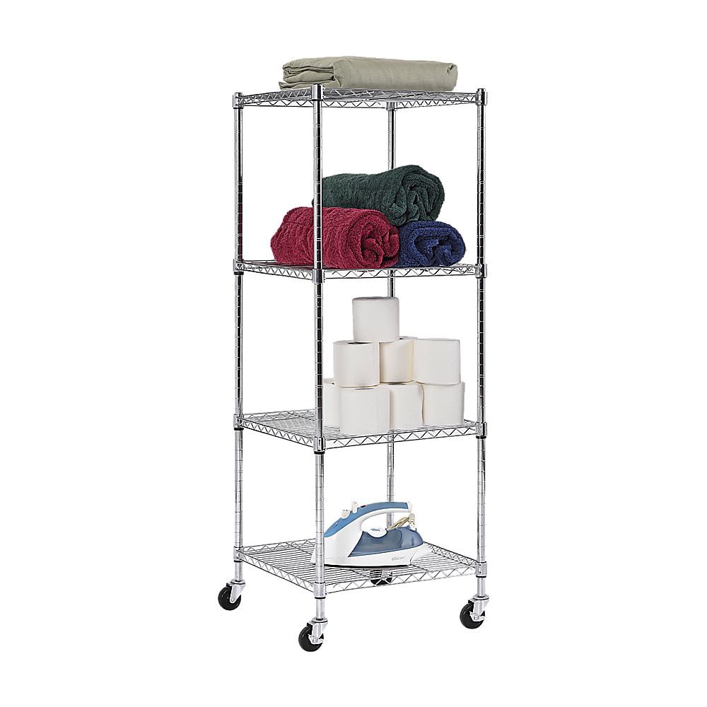 Modular Wire Storage 60x60cm Steel Shelving Chrome