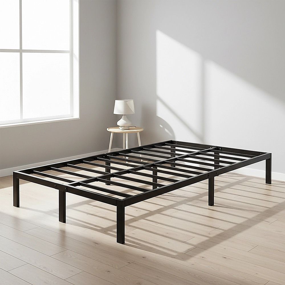 Double Full Metal Bed Frame Base – Sturdy Steel Bed Base for Australian Mattress