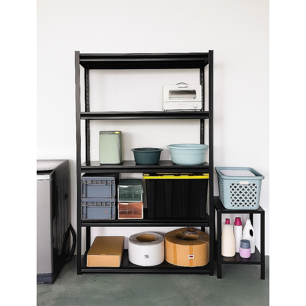 120x40x183cm Metal Garage Shelving Rack Heavy Duty Steel Storage Organiser for Workshop
