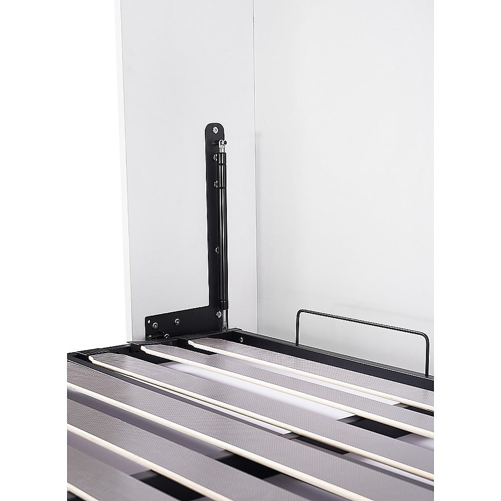 Double DIY Wall Bed Hardware Kit with Black handle – Frame & Mechanism for Custom Build