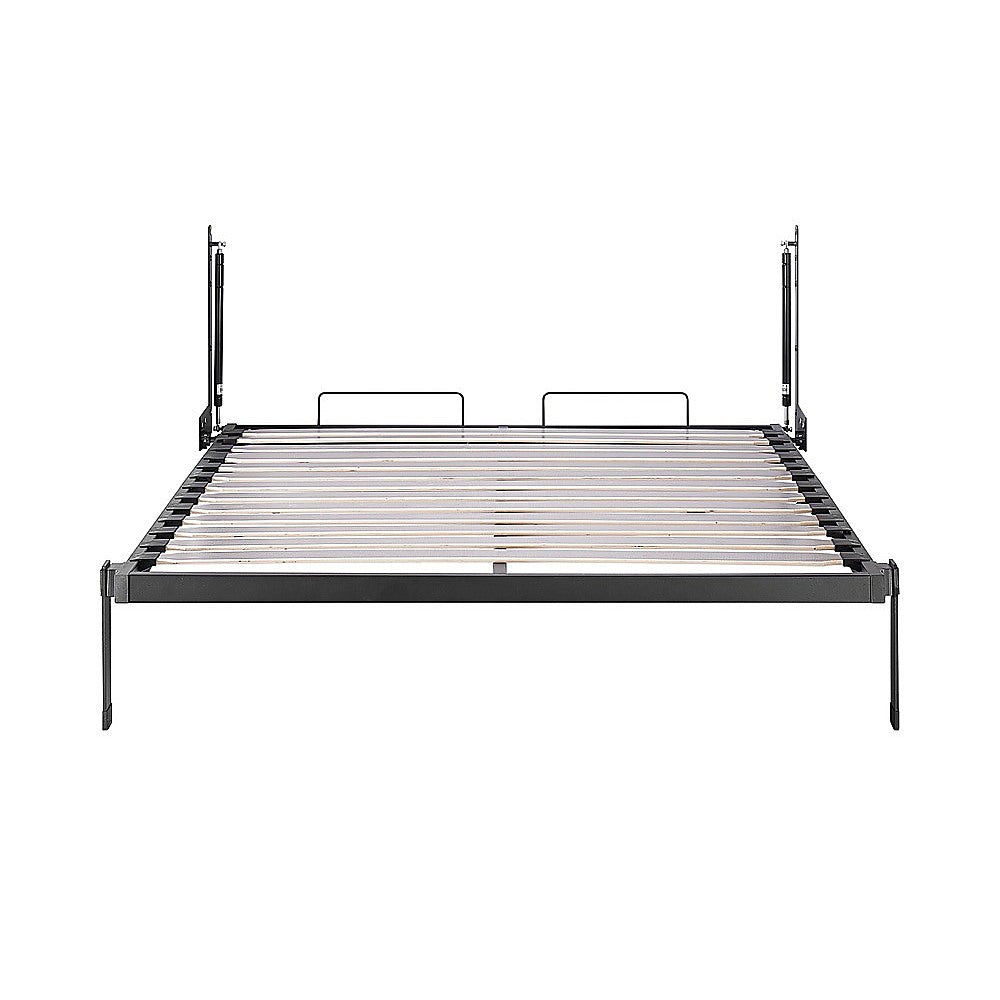 Double DIY Wall Bed Hardware Kit with Gold handle – Frame & Mechanism for Custom Build